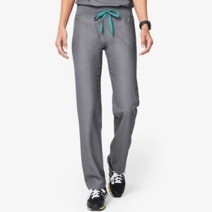 FIGS Livingston Graphite Gray Straight Leg Scrub Pants Size Large